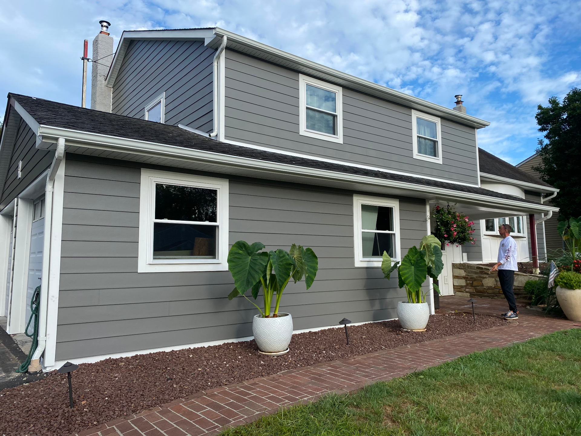 Dated Siding to Modern Hardie — after