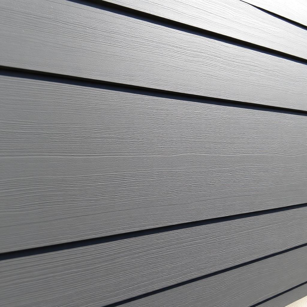 Charcoal lap siding detail
