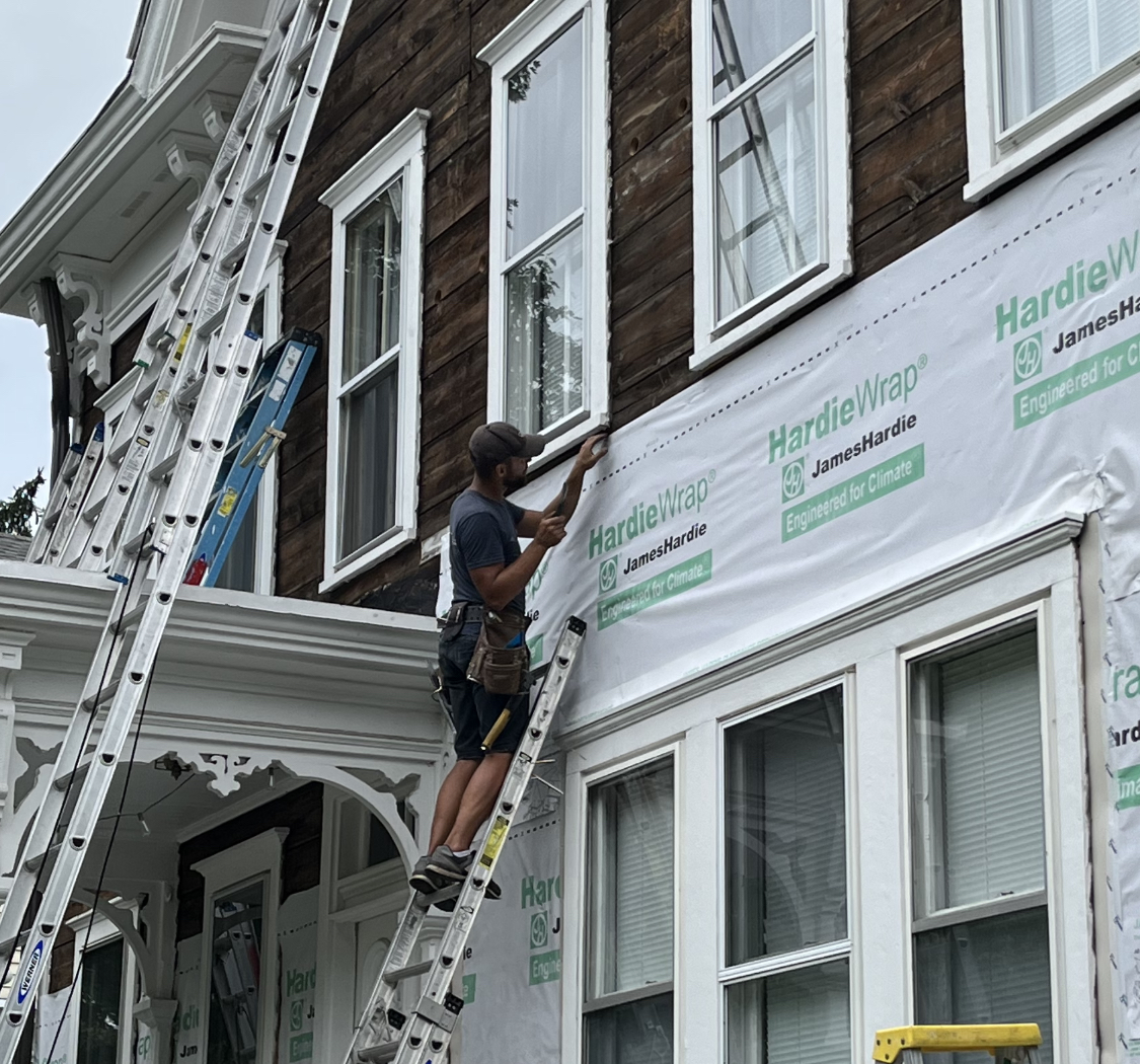 HardieWrap weather barrier installation