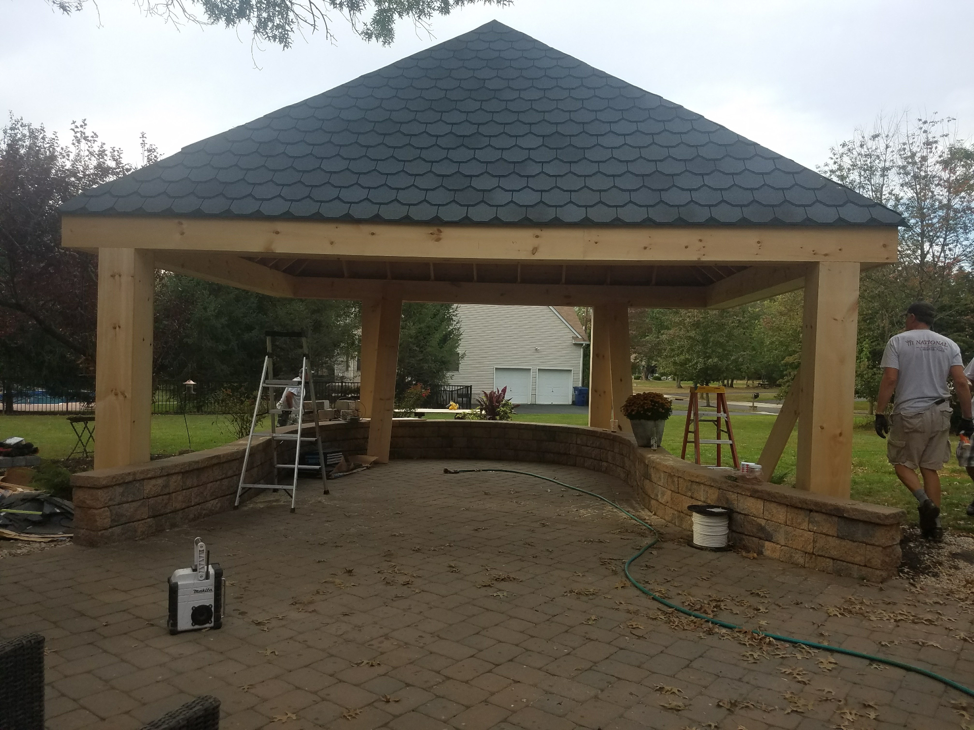 Custom outdoor pavilion build